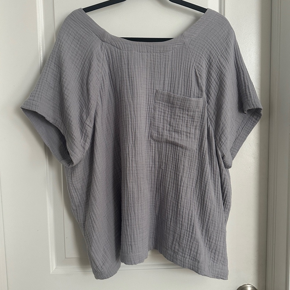 Madewell Linen Gauze Top